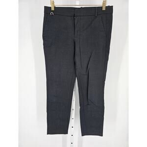 Zara Basic Women's Skinny Black Mid Rise Back Button Pocket Basic Pant Size 04